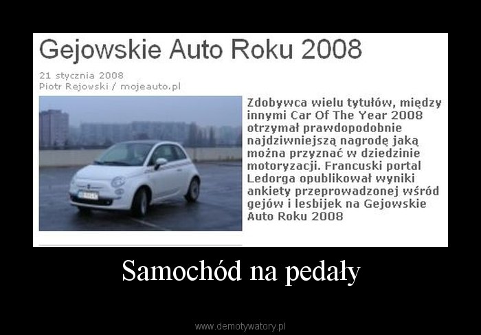 Samochód Na Pedały – Demotywatory.pl