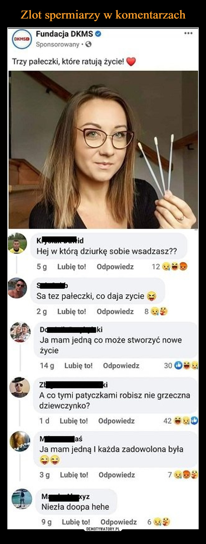 Zlot spermiarzy w komentarzach – Demotywatory.pl