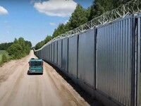 Zakończyła się właśnie budowa zapory na granicy z Białorusią