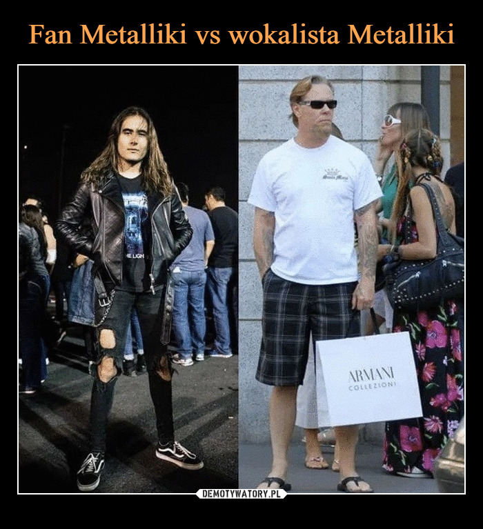 Fan Metalliki vs wokalista Metalliki – Demotywatory.pl