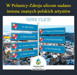 W Polanicy-Zdroju ulicom nadano imiona znanych polskich artystów