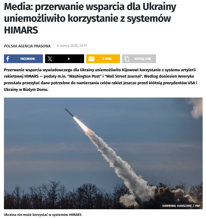 Czyli Polska kupiła blisko 500 HIMARS-ów za 40 mld zł, które w razie ataku Rosji będą bezużyteczne, jeśli Trump zdecyduje się wspomóc swojego przyjaciela - Putina